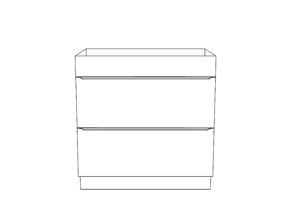 GoodHome Meuble sous vasque à poser effet chêne l.80 x H.60 x P.45 cm, Imandra