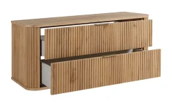 Meuble Vasque|Furnidea Meuble sous vasque à suspendre GLAMOUR CHÊNE CRAFT D'OR 120 cm