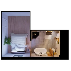 Meuble Buanderie|Meuble Sous-Vasque|GoodHome Meuble sous vasque à suspendre Avela placage chêne 80 cm
