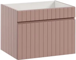 Furnidea Meuble sous vasque à suspendre ICONIC rose 60 cm