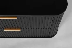 Furnidea Meuble sous vasque à suspendre GLAMOUR NOIR 60 cm