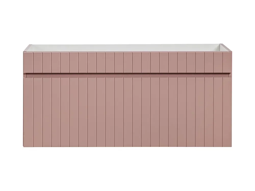 Meuble Sous Lavabo|Furnidea Meuble sous vasque à suspendre ICONIC rose 100 cm