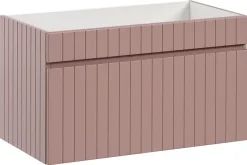 Furnidea Meuble sous vasque à suspendre ICONIC rose 80 cm
