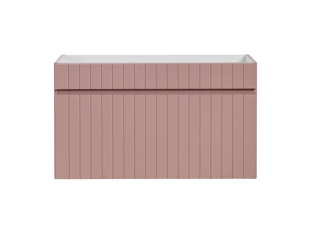 Furnidea Meuble sous vasque à suspendre ICONIC rose 80 cm