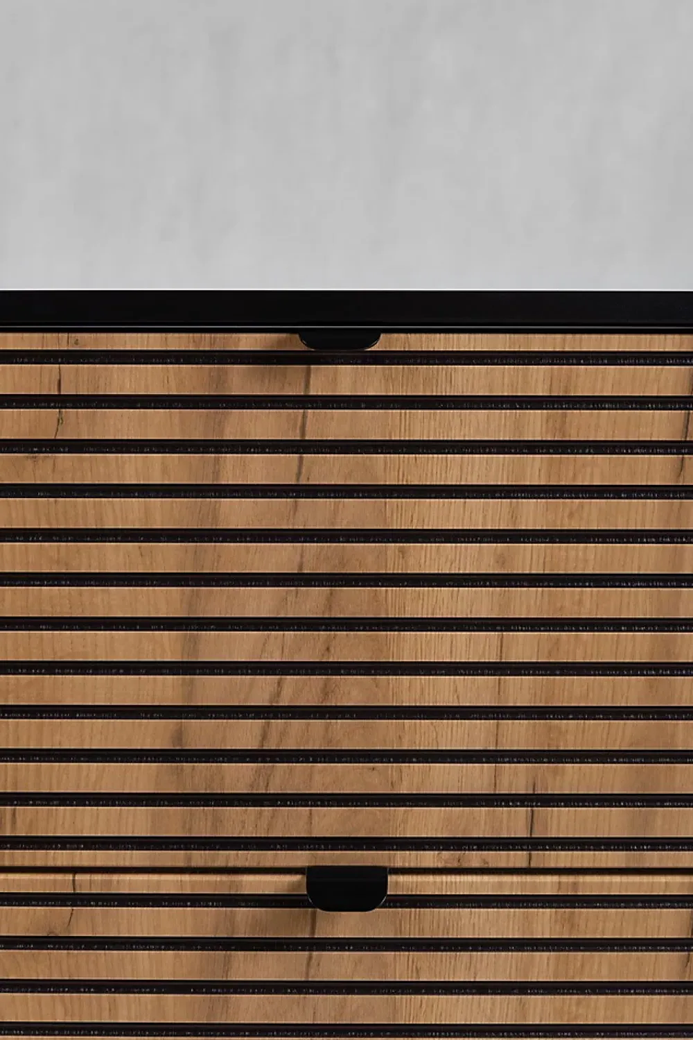 Furnidea Meuble sous vasque à suspendre AURA LOFT 120 cm noir et chêne