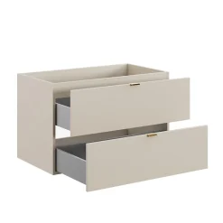 Furnidea Meuble sous vasque à suspendre DALIA CACHEMIRE 80 cm