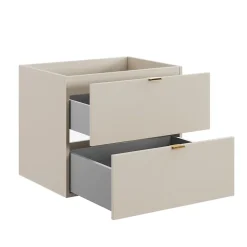 Furnidea Meuble sous vasque à suspendre DALIA CACHEMIRE 60 cm