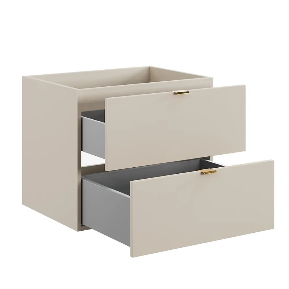 Furnidea Meuble sous vasque à suspendre DALIA CACHEMIRE 60 cm