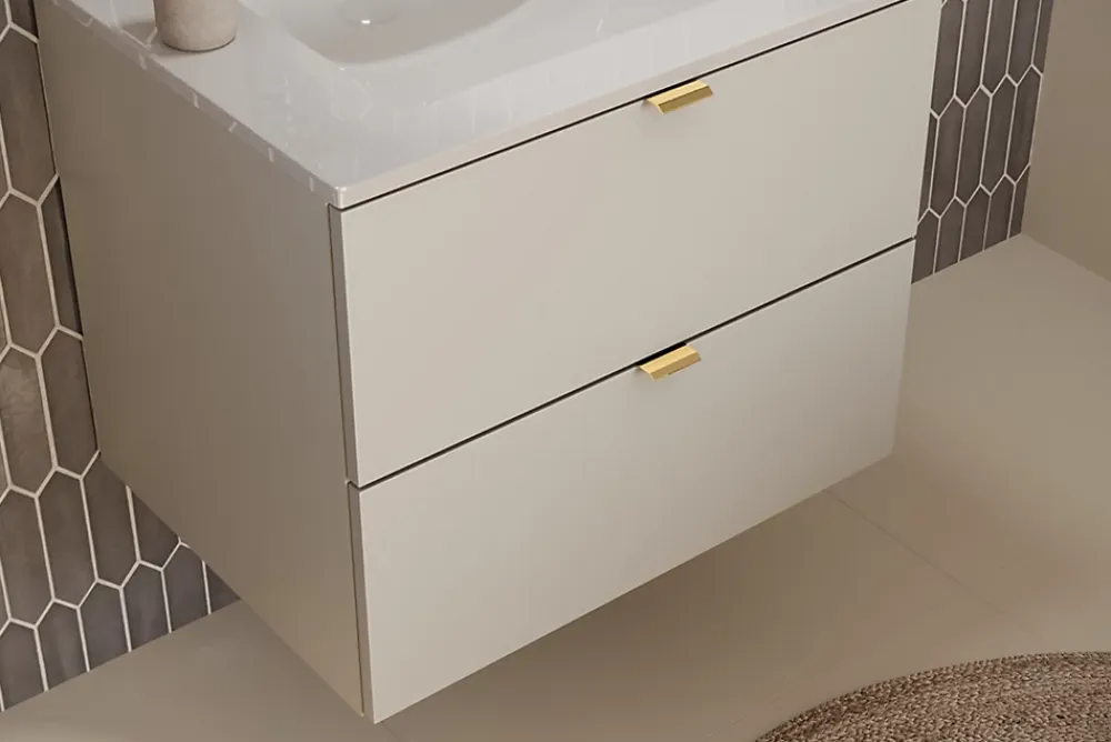 Furnidea Meuble sous vasque à suspendre DALIA CACHEMIRE 60 cm