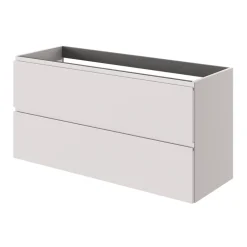 Meuble Sous-Vasque|GoodHome Meuble sous vasque 2 tiroirs avec poignées intégrées l.120 x H.60 x P.45 cm beige cachemire Kentia