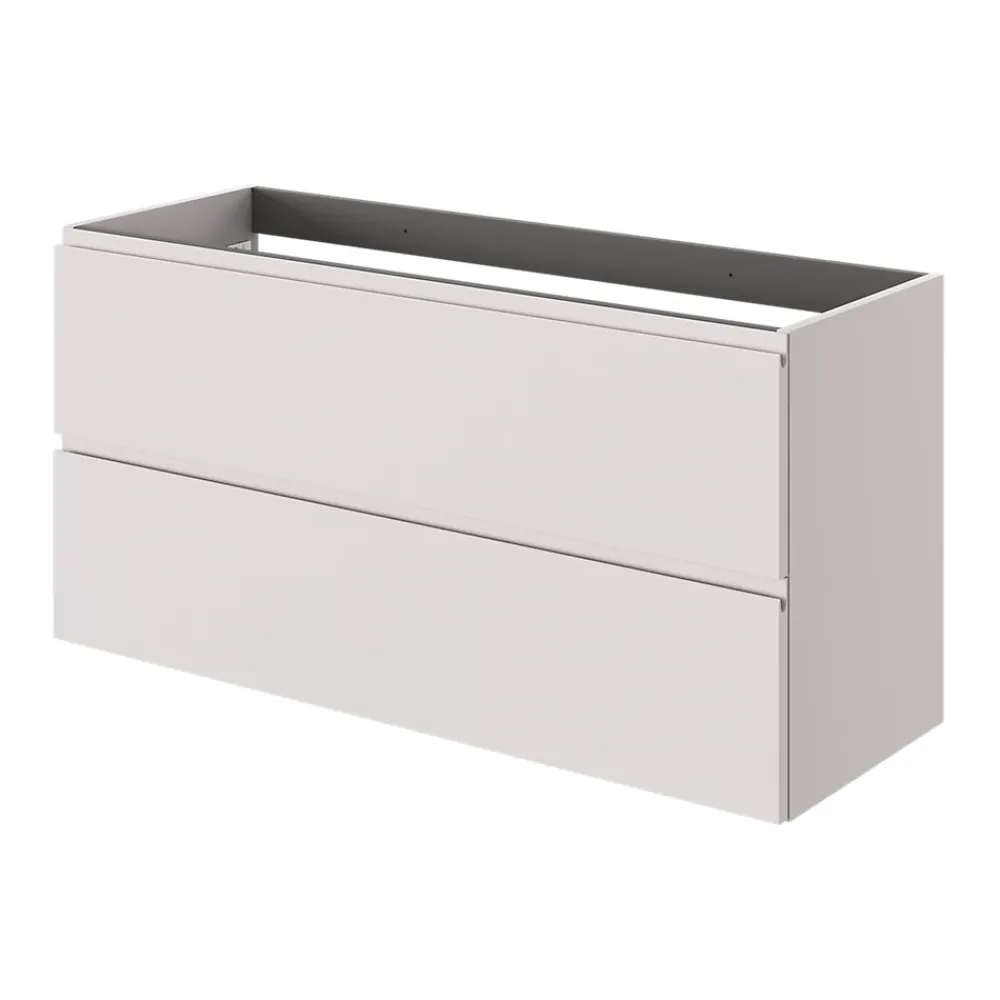 Meuble Sous-Vasque|GoodHome Meuble sous vasque 2 tiroirs avec poignées intégrées l.120 x H.60 x P.45 cm beige cachemire Kentia
