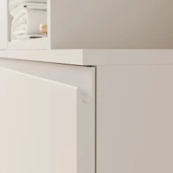 Meuble Sous-Vasque|GoodHome Meuble sous vasque 2 tiroirs avec poignées intégrées l.120 x H.60 x P.45 cm beige cachemire Kentia