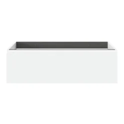 GoodHome Meuble sous vasque 1 tiroir avec poignée intégrée l.100 x H.30 x P.45 cm blanc mat Kentia