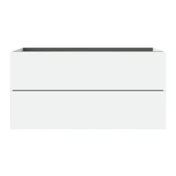 Meuble Sous-Vasque|GoodHome Meuble sous vasque 2 tiroirs sans poignées l.120 x H.60 x P.45 cm blanc mat Kentia