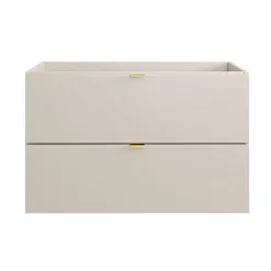 Meuble Sous-Vasque|Meublorama Meuble sous vasque BELLA 80 cm Coloris marron congo Finition mate et design suspendu