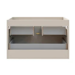 Meuble Sous-Vasque|Meublorama Meuble sous vasque BELLA 80 cm Coloris marron congo Finition mate et design suspendu