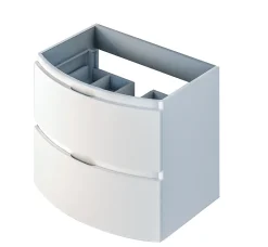 Meuble Sous-Vasque| Meuble sous vasque blanc mat Vague 69 cm