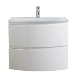 Meuble Sous-Vasque| Meuble sous vasque blanc Vague 69 cm