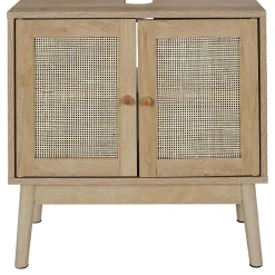 Meuble Sous Lavabo|The Home Deco Factory Meuble sous vasque cannage et bois Bali