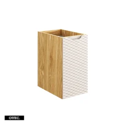 Otitec Meuble sous vasque de 120 cm - avec vasque à encastrer - 2 tiroirs - SEA BEIGE