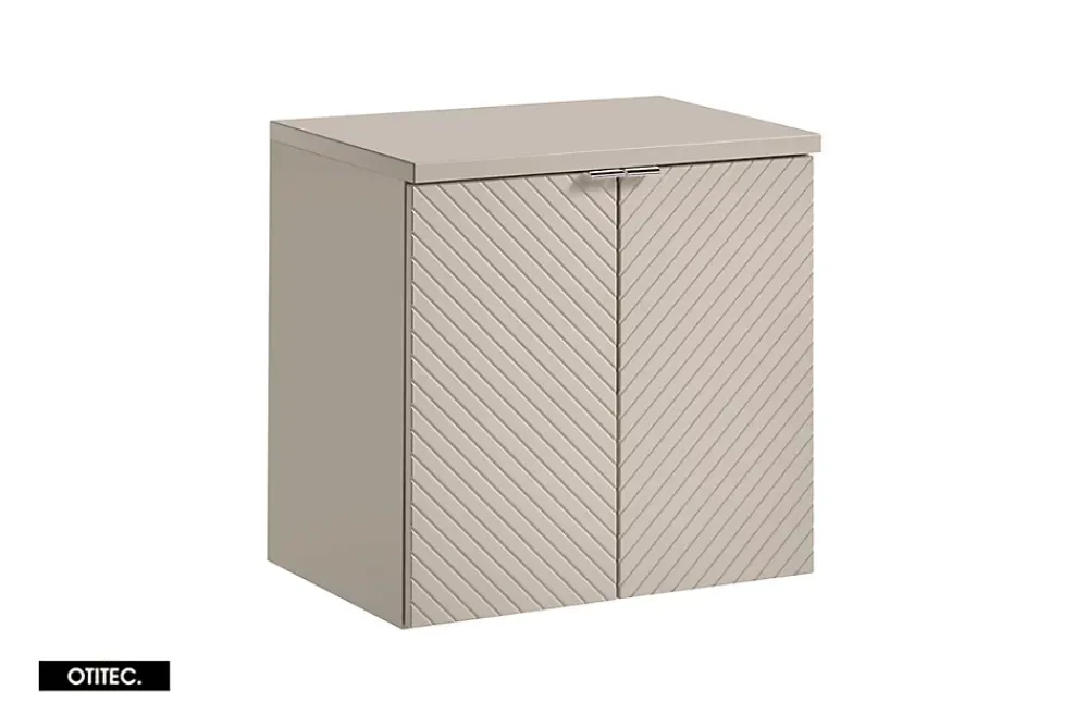 Meuble Sous Lavabo|Otitec Meuble sous vasque de 60 cm - avec plan - 2 portes - DANO