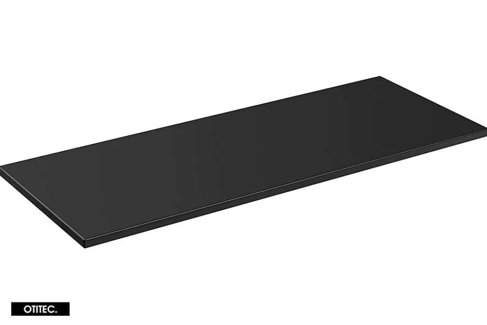 Meuble Sous Lavabo|Otitec Meuble sous vasque de 60 cm - avec plan - LIVA BLACK