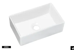 Meuble Sous Lavabo|Otitec Meuble sous vasque de 100 cm - avec 2 vasques à poser - avec plan - Noir/Oak - 4 tiroirs - VOLTA OAK