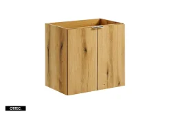 Otitec Meuble sous vasque de 50 cm - avec plan - Oak - 2 portes - VOLTA OAK