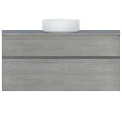 Cooke & Lewis Meuble sous vasque effet chêne clair l.120 cm 2 tiroirs, Calao