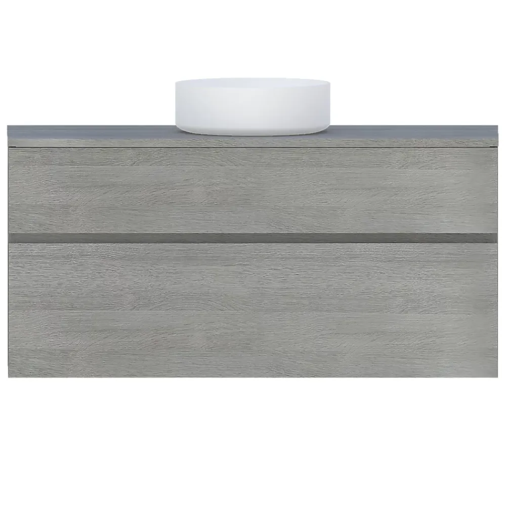 Cooke & Lewis Meuble sous vasque effet chêne clair l.120 cm 2 tiroirs, Calao