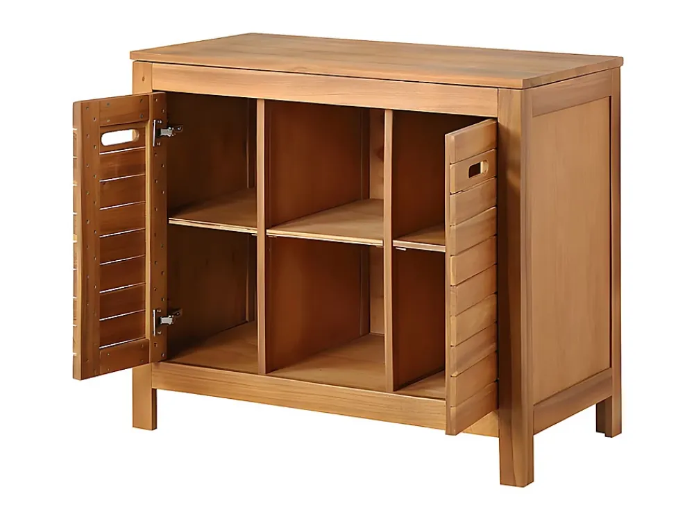 Vente-unique Meuble sous vasque en bois d'acacia - 90 cm - PULUKAN