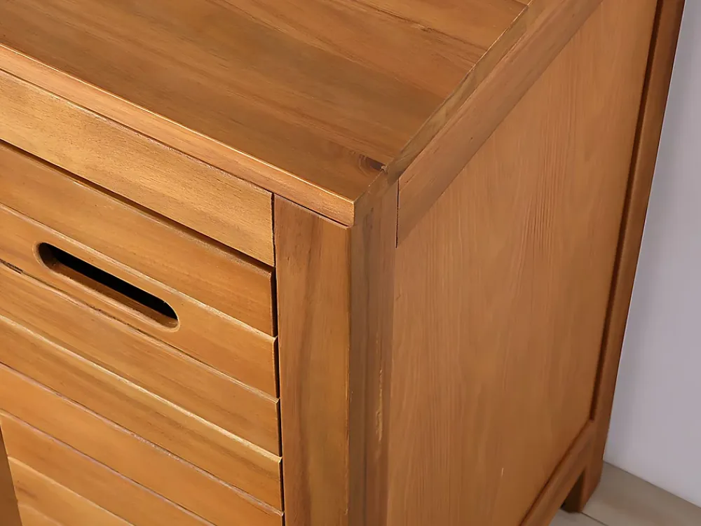 Vente-unique Meuble sous vasque en bois d'acacia - 90 cm - PULUKAN