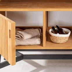 Wanda Collection Meuble sous vasque en teck Mya 130 cm