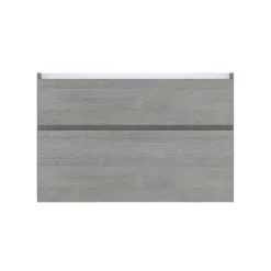 Cooke & Lewis Meuble sous vasque faible profondeur effet chêne clair l.90 cm 2 tiroirs, Calao