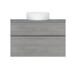 Cooke & Lewis Meuble sous vasque faible profondeur effet chêne clair l.90 cm 2 tiroirs, Calao