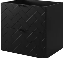 Furnidea Meuble sous vasque MADIS NOIR 60 cm B