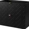 Meuble Sous-Vasque|Furnidea Meuble sous vasque MADIS NOIR 60 cm G