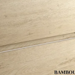 Cosyneo Meuble sous vasque seul, 3 tiroirs, 80cm, simple vasque - bambou (chêne clair) - PALMA