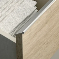 Cosyneo Meuble sous vasque seul, 2 tiroirs, 70cm, simple vasque - hibernian (bois blanchi) - BALEA