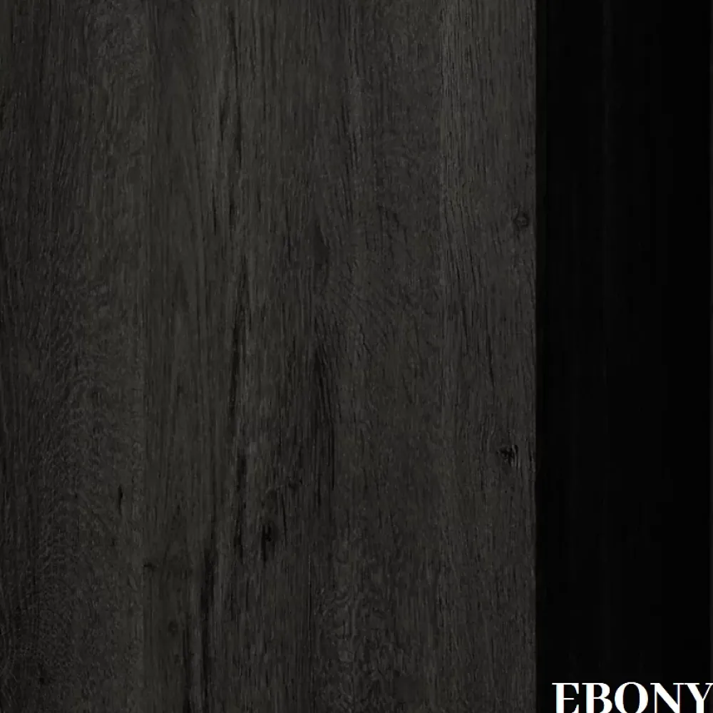 Meuble Sous Lavabo|Cosyneo Meuble sous vasque seul, 2 tiroirs, 80cm, simple vasque - ebony (bois noir) - BALEA