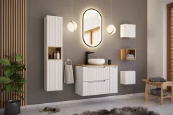 Meuble Sous-Vasque|Furnidea Meuble sous vasque suspendu 2 tiroirs NOVA BLANC 60 CM