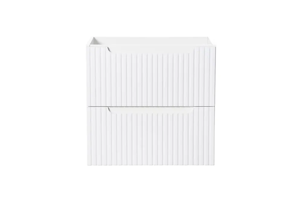 Meuble Sous-Vasque|Furnidea Meuble sous vasque suspendu 2 tiroirs NOVA BLANC 60 CM