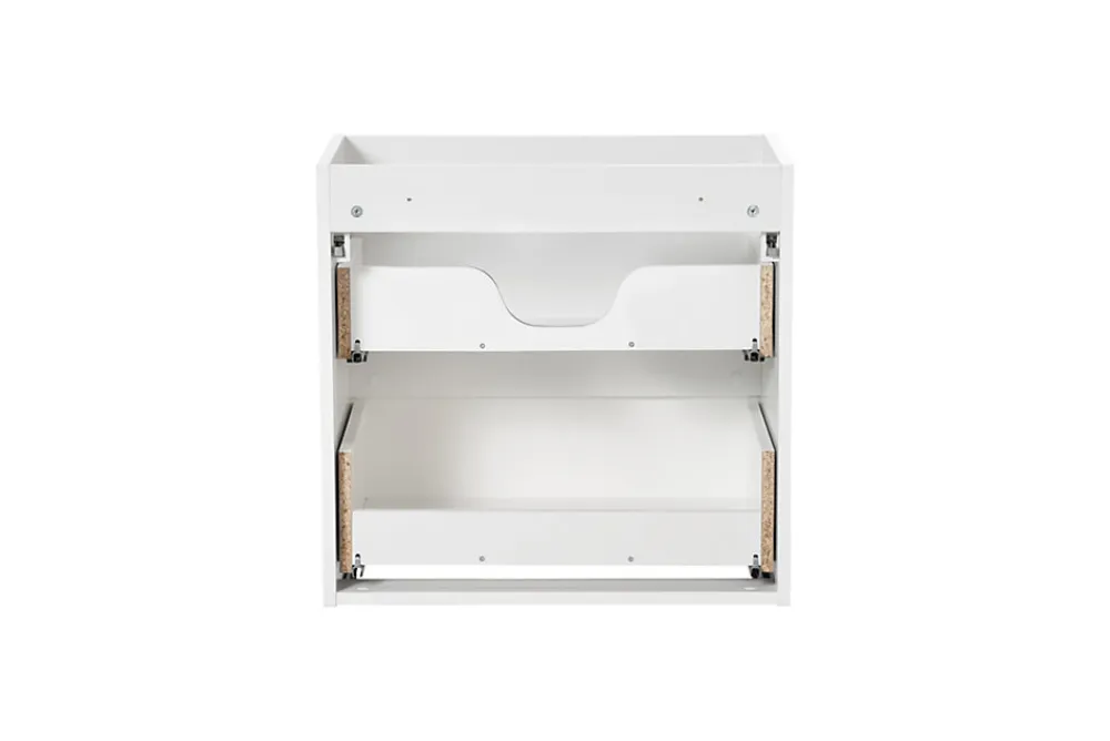 Meuble Sous-Vasque|Furnidea Meuble sous vasque suspendu 2 tiroirs NOVA BLANC 60 CM