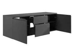 Vente-unique Meuble sous vasque suspendu - Gris - 150 cm - JIMENA II