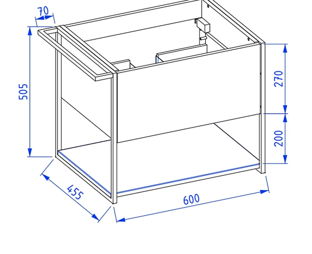 Meuble Sous Lavabo|Furnidea Meuble sous vasque suspendu LOV avec porte-serviettes vert et noir 60 cm