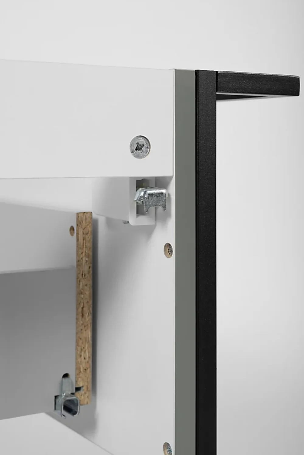 Meuble Sous Lavabo|Furnidea Meuble sous vasque suspendu LOV avec porte-serviettes vert et noir 60 cm