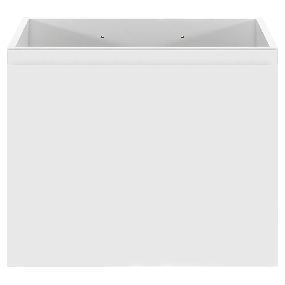 GoodHome Meuble sous vasque suspendu blanc mat 2 tiroirs l.60 x H.48 x P.45 cm Levanna