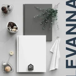 GoodHome Meuble sous vasque suspendu blanc mat 2 tiroirs l.60 x H.48 x P.45 cm Levanna