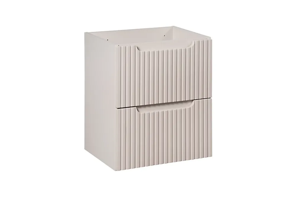 Meuble Sous-Vasque|Furnidea Meuble sous vasque suspendu 2 tiroirs NOVA CACHEMIRE 50 CM