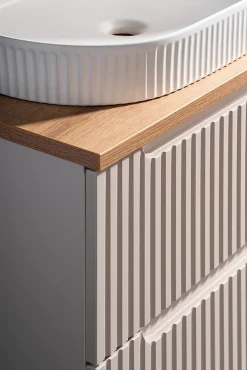 Meuble Sous-Vasque|Furnidea Meuble sous vasque suspendu 2 tiroirs NOVA CACHEMIRE 50 CM